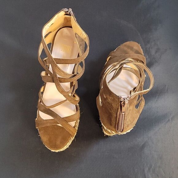 DESINE BY JACOBIES WEDGE MULTI-STRAPS OPEN TOE WOMEN"S SANDAL - Picture 4 of 12